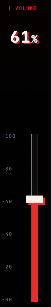 The volume slider